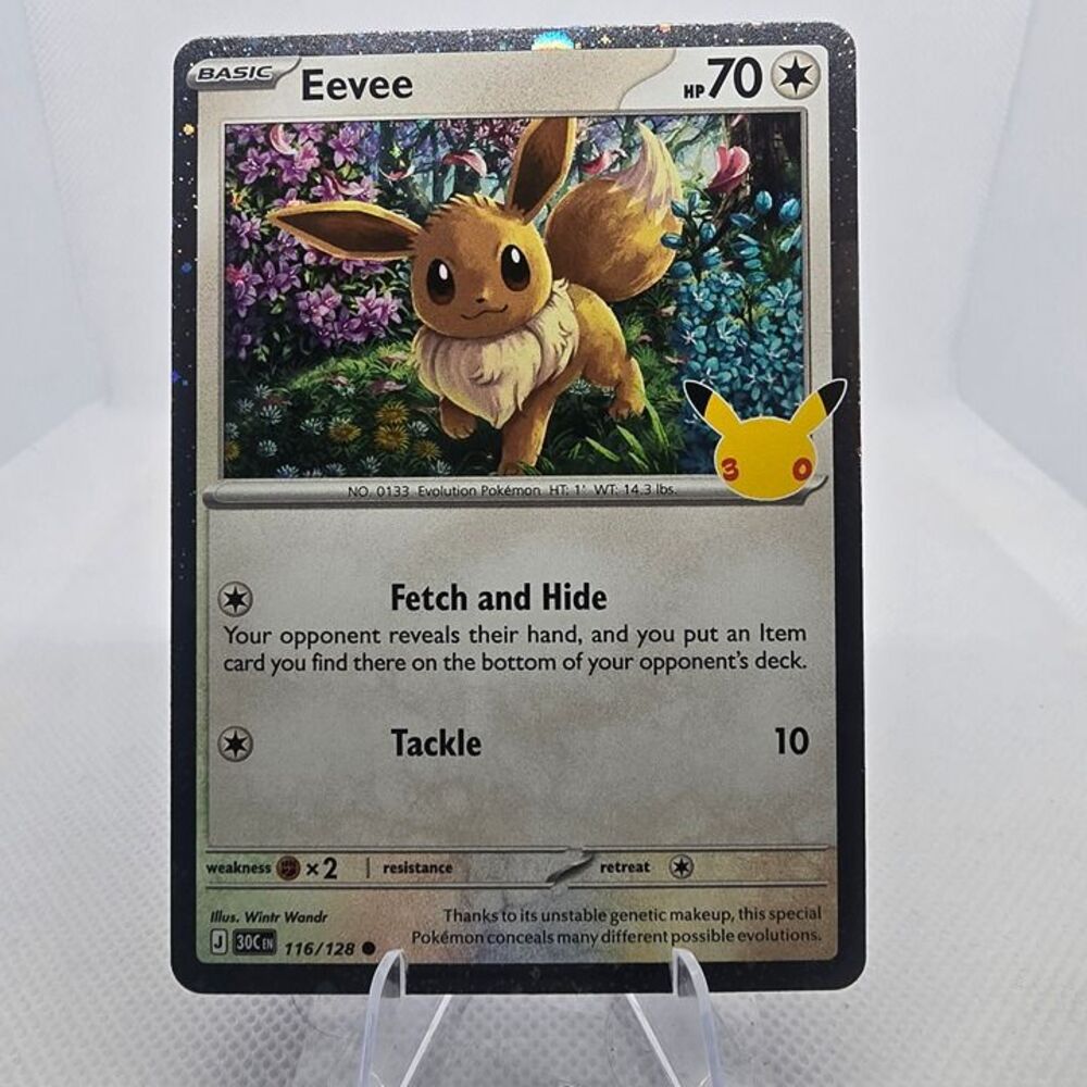 Eevee cosmo holo 116 30th celebration pokemon